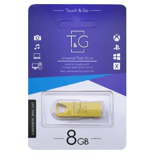USB 8GB 2.0 T&G 117 metall золотая - фото