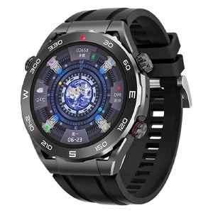 Смарт-часы (Smart watch) Hoco Y16 (укр.мова/BT5.1/RAM128Mb/call/LCD1.39") черные - фото
