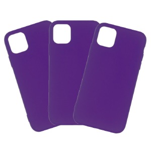 Силикон iPhone 11 Pro "Soft touch" Original Ultra Violet (30) лого - фото
