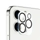 Стекло защитное для камеры iPhone 15/15+ 6DH прозрачное с черными ободками для камеры - фото 1