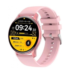 Смарт-часы (Smart watch) Hoco Y15 (укр.мова/BT5.0/RAM128Mb/call/LCD1.43"/IP68/260mAh) розовое золото - фото