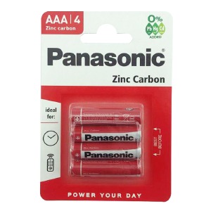 R03 Батарейки Panasonic ААА по 4 шт(мизинчиковые)/цена за 1 бат. - фото