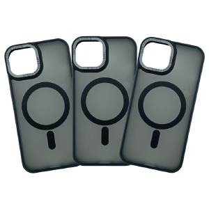 Накладка Space Color MagSafe iPhone 15 Pro Black - фото