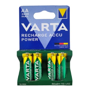 Аккумуляторы Varta AA R6 по 4 шт(пальчиковые) 2600mA/цена за 1 бат. - фото