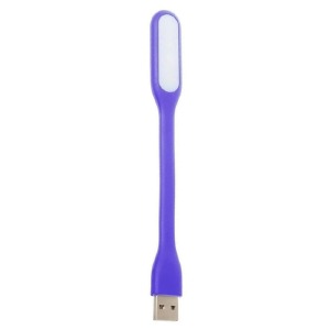 USB LED подсветка гибкая фиолетовая (работает от powerbank)  - фото