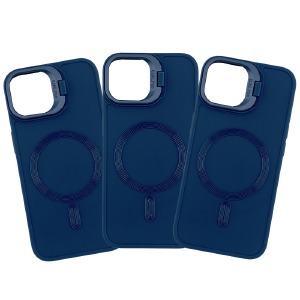 Накладка MagSafe Stand Case iPhone 15 Pro Blue - фото
