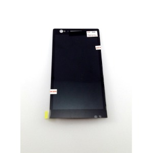 Дисплей для телефона Sony LT22i/Xperia P черный, с тачскрином, модуль - фото
