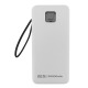 Power bank/Павербанк 50000mA Gerlax GP-524P 4USB/3A/PD20W/22.5W/QC3.0/ліхтарик/LED дисплей/кабель 2в1 (Type-C/Lightning) білий - фото 1