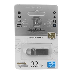 USB 32GB 2.0 T&G 027 metall series сталева - фото