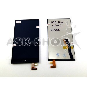 Дисплей для телефона HTC One mini 2/M8 черный, с тачскрином, модуль - фото