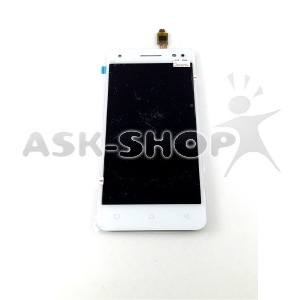 Дисплей для телефона Lenovo S1 Lite белый, с тачскрином, модуль - фото