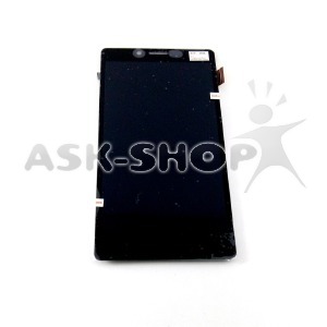 Дисплей для телефона Xiaomi Redmi Note черный, с тачскрином, модуль - фото