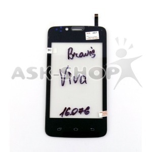 Сенсорный экран для телефона Bravis Viva черный - фото