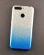 Силикон для Huawei Y6 Prime (2018) градиент блестки синие# - фото 1
