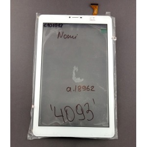 Сенсор для планшета Nomi C101012/С101030/С101040 (157*257мм),белый - фото