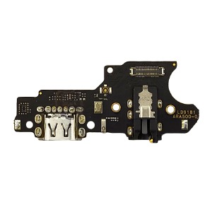 Разъем зарядки (Charger connector)  Realme C3/C11/C12/C15 , с нижней платой, микрофоном и элементами - фото