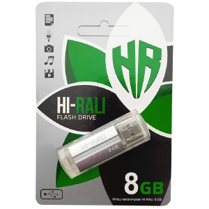 USB 8GB 2.0 Hi-Rali Corsair Series серебряная - фото