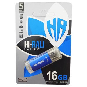 USB 16GB 2.0 Hi-Rali Rocket синяя - фото