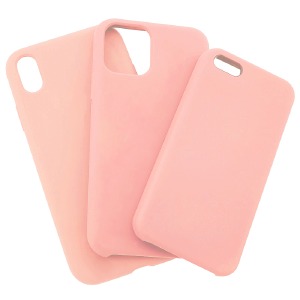 Силикон iPhone 5 "Soft touch" Original Pink (6) лого - фото