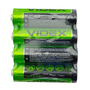 LR06 Батарейки Videx АА щелочная по 4шт(пальчиковые)/цена за 1 бат. - фото