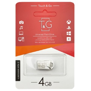 USB 4GB 2.0 T&G 106 metall Series стальная (короткая) - фото
