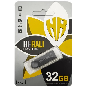 USB 32GB 2.0 Hi-Rali Shuttle Series черная - фото