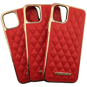 Накладка Puloka Leather iPhone 11 Pro red - фото