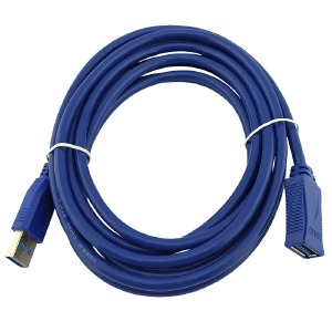 Удлинитель USB (мама-папа) 3.0 3м синий  - фото