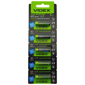 Батарейки 27A Videx 12v (сигнализации) по 5 шт./цена за 1 бат. - фото